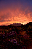 Mt St Helens -Stormy Sunset